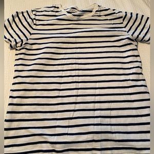 J. Crew navy & white stripe tshirt